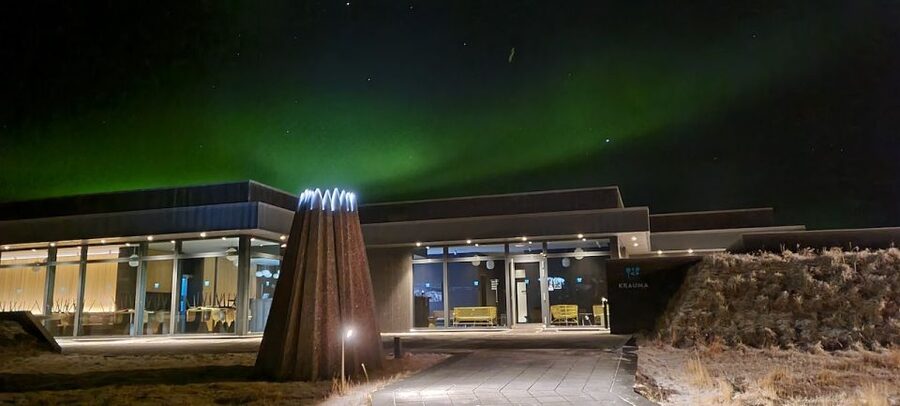 Krauma Geothermal Baths Entrance Ticket - Steam rooms, showers, and the firelit lounge
