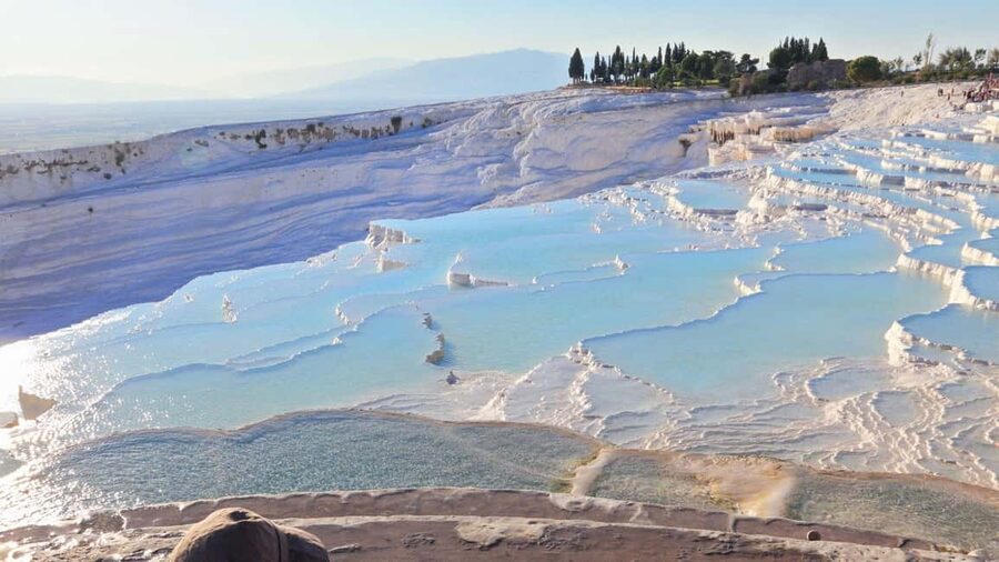 Kusadasi: Pamukkale & Hierapolis Tour with Lunch - Seeing Hierapolis above the terraces
