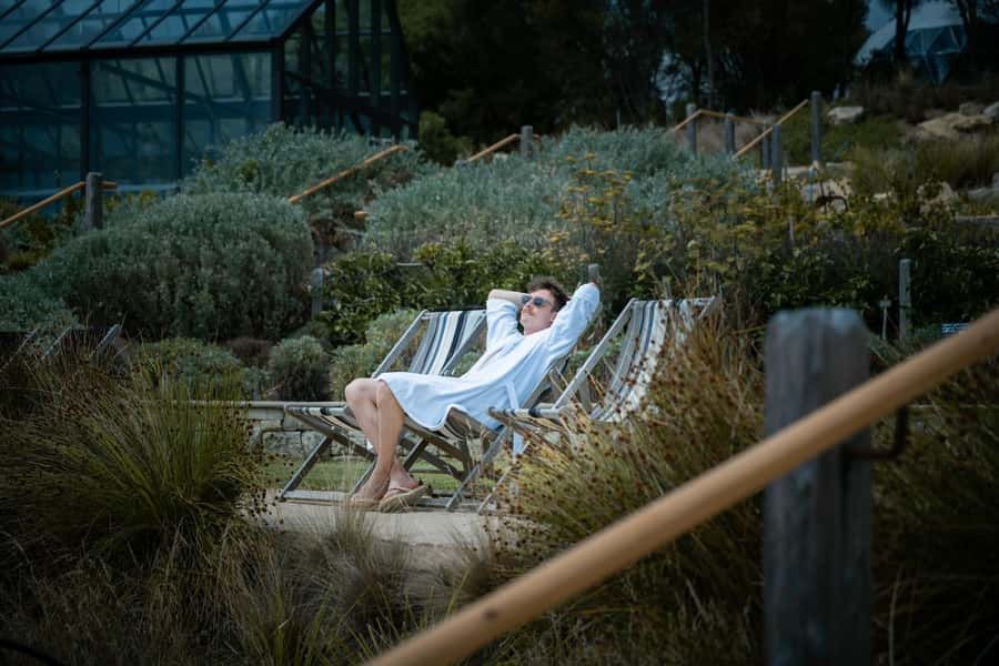 Melbourne: Peninsula Hot Springs with Lunch and Wine - Green Olive Estate: lunch first, tasting alongside it