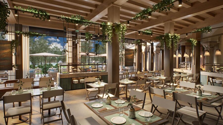 Milan: De Montel Thermal Bath Entrance Ticket - The bistro and terrace