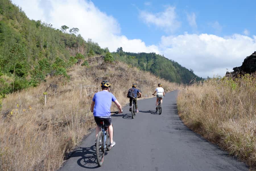 Mount Batur: Black Lava Cycling Tour w/ Natural Hot Spring - Pickup from Bali’s southern resorts