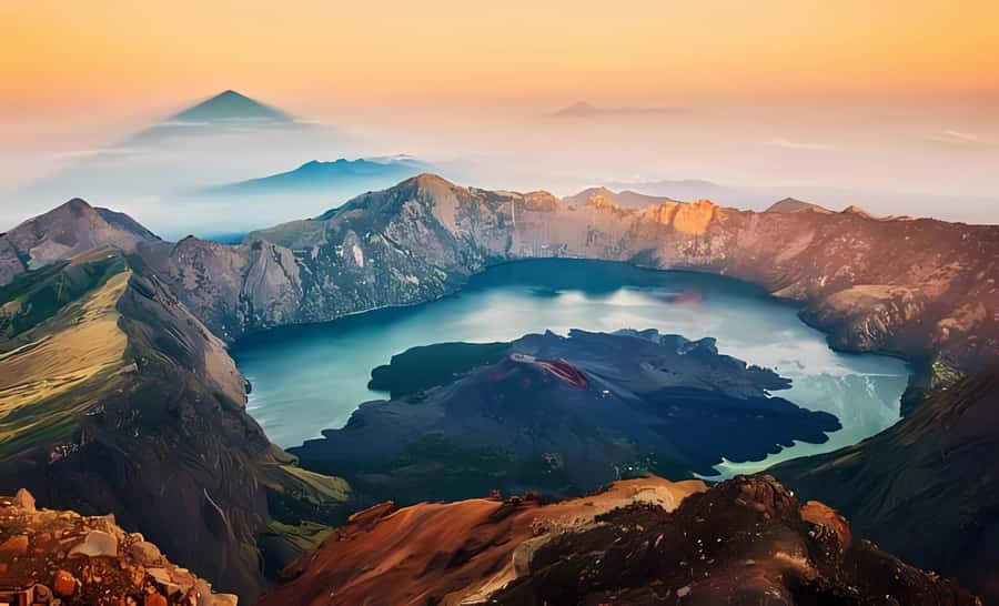 mount rinjani 3D/2N summit,lake.hot spring and crater rim - Second night at Senaru Crater Rim