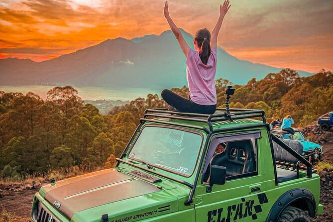 Mt Batur Sunrise Jeep & Natural Hot Spring Tour - Sunrise above the caldera