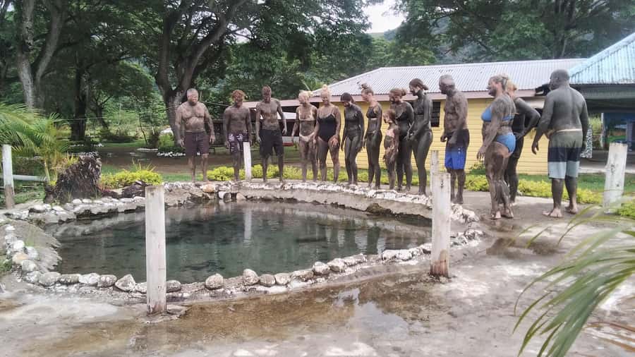 NADI-SABETO: Tifajek Hot Spring and Mudpool Natural Spa - Washing Off in the Mud Pool