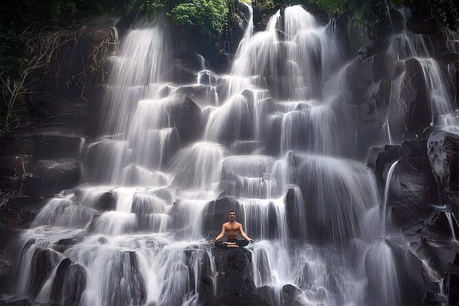 North Bali highlights: Buddhist temple, Waterfall & hot spring - Walking down to Banyumala Twin Waterfalls