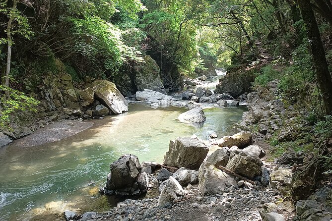 Osaka River Rapids Hike and Natural Hot Spring tour - Walking the 2.1-kilometer Settsukyo route