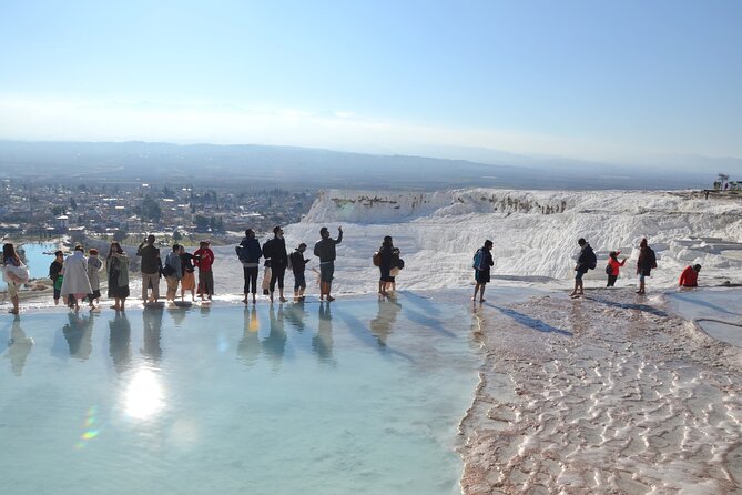 Pamukkale and Hierapolis Full-day Guided Tour from Side - Walking the white terraces of Pamukkale