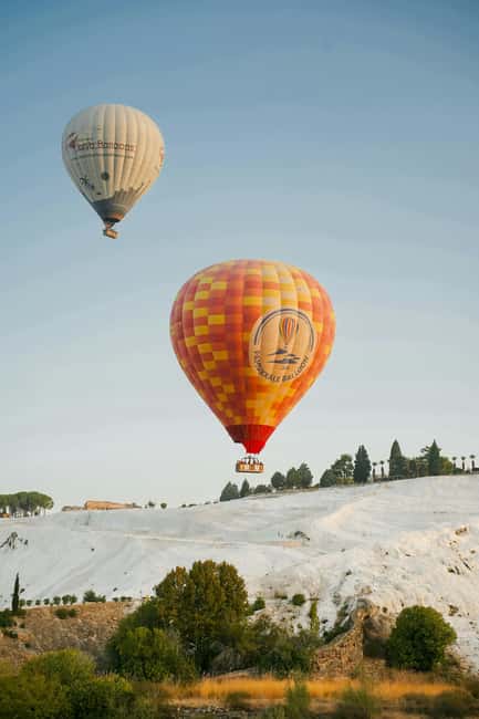 Pamukkale/Cappadocia: Hot Air Balloon Flight /Hotel Transfer - Sunrise over Pamukkale starts before the sun