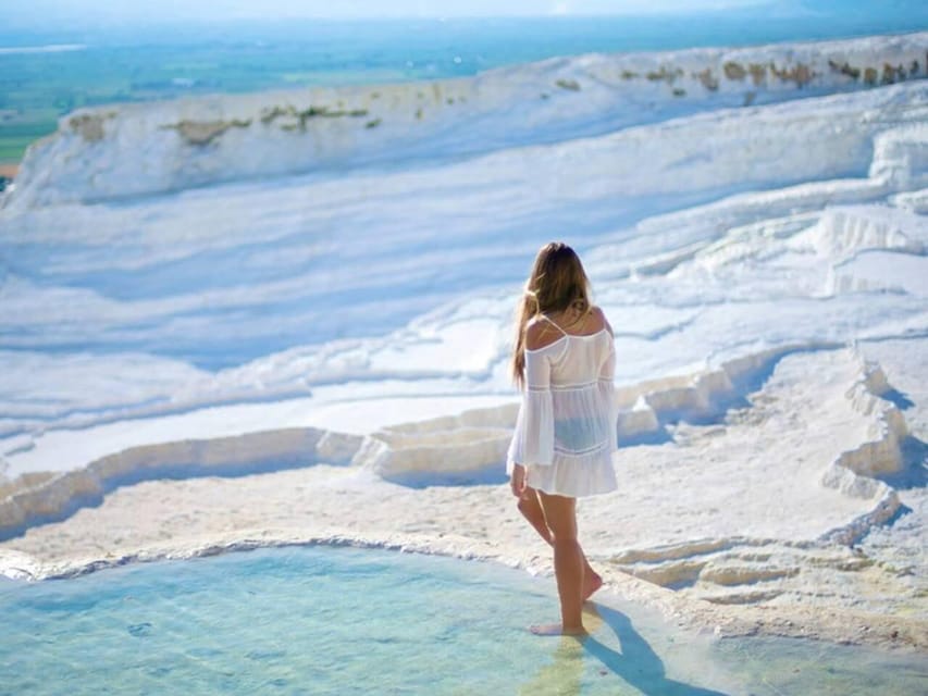 Pamukkale City Sightseeing Guided Tour with Hotel Transfer - Walking across Pamukkale’s white terraces