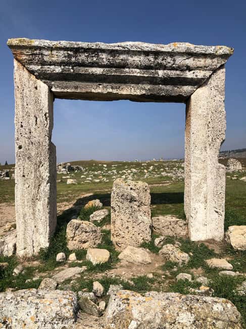 Pamukkale & Hierapolis Tour from Alanya, Antalya, Side&Kemer - Walking through Hierapolis above the terraces