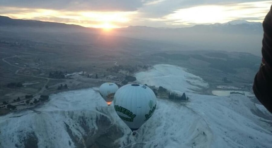 Pamukkale Hot-Air Balloon Tour - Sunrise over Pamukkale’s white terraces