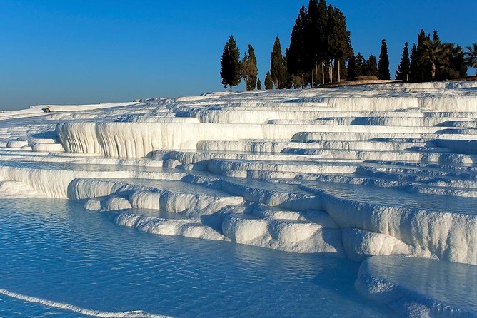 Pamukkale Private Shore Excursion From Kusadasi Port - Walking barefoot across Pamukkale