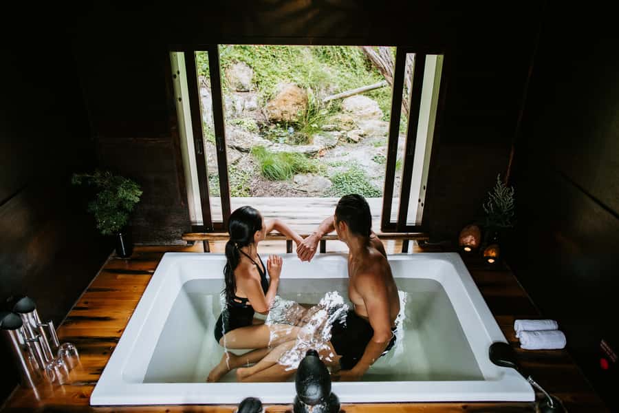 Peninsula Hot Springs: Private Sanctuary and Bathing - The private pavilion is the heart of the day
