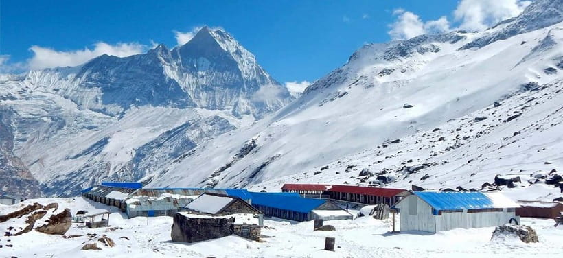 Pokhara: 7-Day Annapurna Base Camp Trek & Natural Hot Spring - Day 5: The long descent from base camp to Bamboo