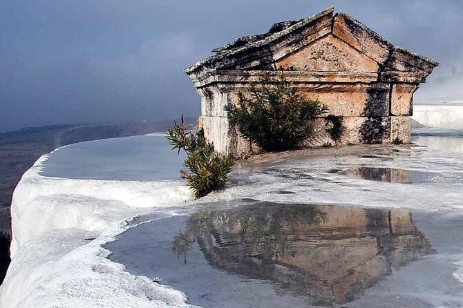 Private Tour to Salda Lake, Pamukkale, Hierapolis Ancient City, Kaklik Cave - Walking through Hierapolis before Pamukkale