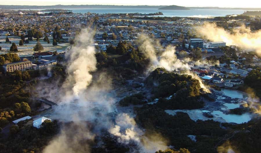 Private VIP Luxury Auckland - Rotorua Geothermal Wonderlands - Polynesian Spa brings the day down a gear