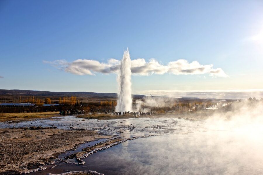 Reykjavik: Golden Circle Day Trip with Blue Lagoon Transfer - Gullfoss: Iceland’s broad, powerful waterfall