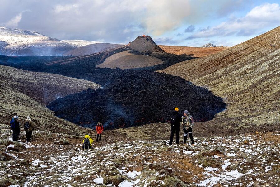 Reykjavík: Volcano Hike, Visit Grindavík and Blue Lagoon - From Reykjavík to Seltún’s steaming ground