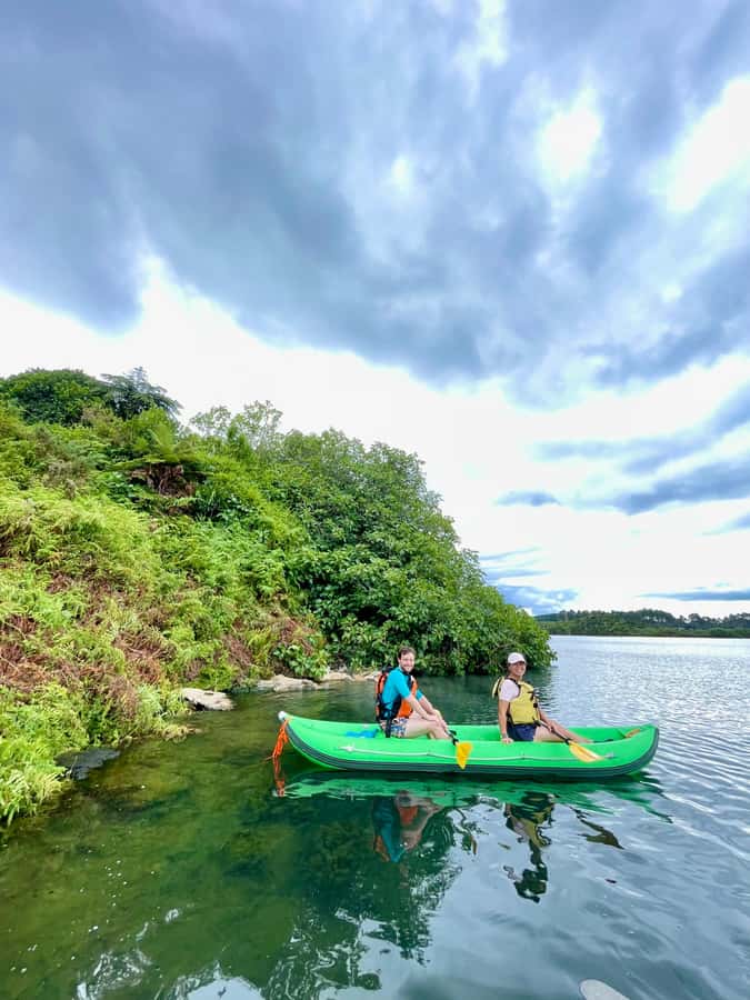 Rotorua: Secret adventure kayaking to natural hot springs - Following Maori place stories on the water