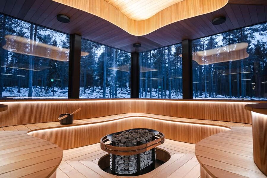 Rovaniemi: Daylight Forest spa,outdoor hot tubs and lunch - What the one-hour spa visit feels like