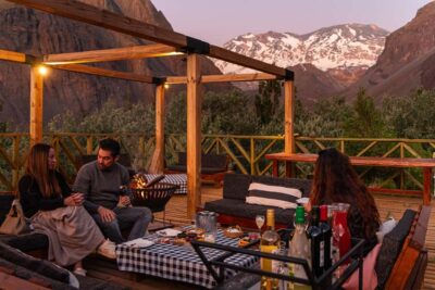 Santiago: Cajón del Maipo Hot Springs & Chilean Barbecue