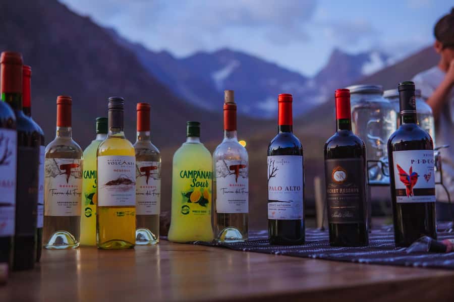 Santiago: Cajón del Maipo Hot Springs & Chilean Barbecue - Sunset over the Andes