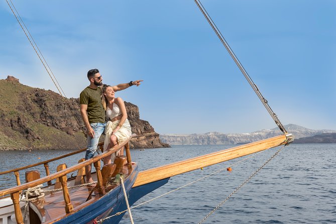 Santorini Caldera Cruise Tour (Volcano, Hot Springs, Thirassia) - Nea Kameni: a hot walk across black volcanic ground