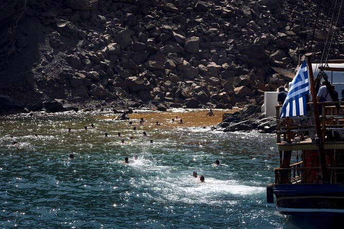 Santorini Volcano Hot Springs - What the two stops offer together