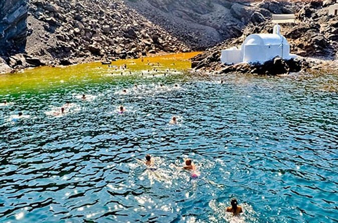 Santorini Volcano & Hot Springs Tour - Palaia Kameni’s Warm Water Comes Second