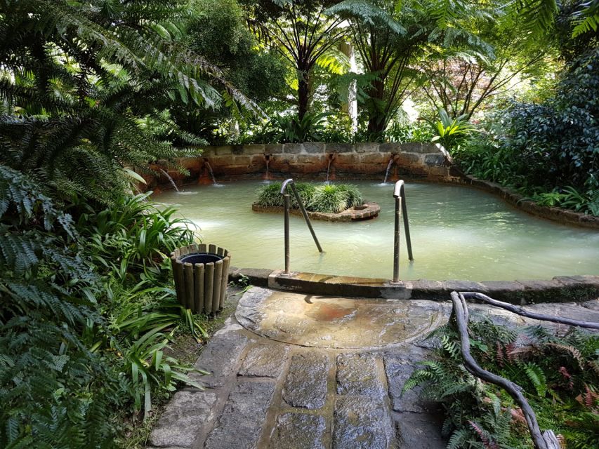 São Miguel Azores: Furnas Evening Thermal Baths w/tickets - Furnas calderas: steam, water, and volcanic ground
