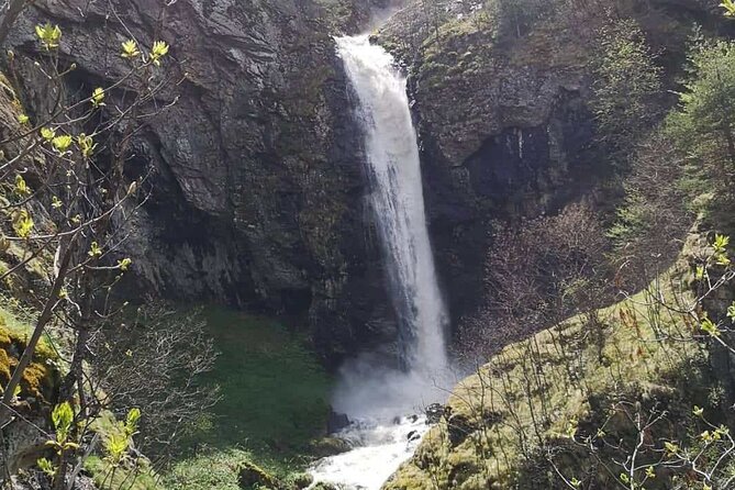 Seven Rila lakes-Snowshoeing with Waterfall and Hot Mineral pools - Goritsa Waterfall near Ovchartsi