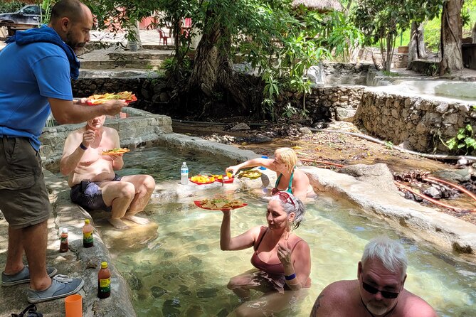 Shaded Hot Spring, Massage and Mex Grill in Puerto Vallarta - Soaking in Nuevo Ixtlan’s warm pools