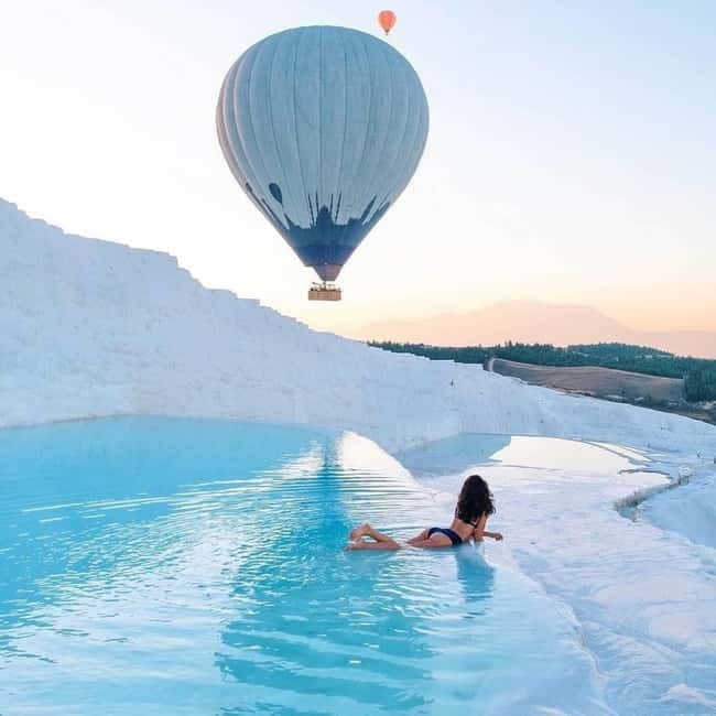 Side/Alanya: Pamukkale Hot Air Balloon Flight w/Lunch - A midnight start for a sunrise over Pamukkale