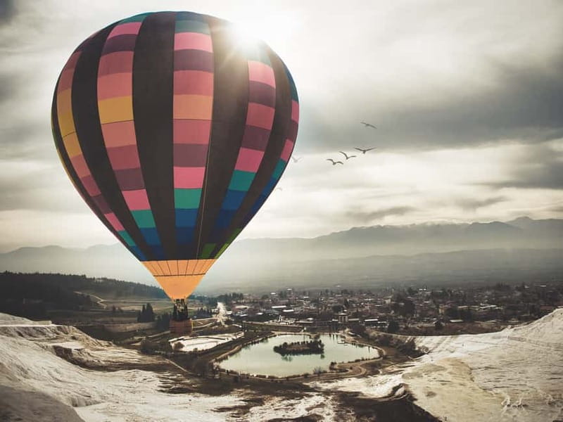 Side/Alanya: Pamukkale Hot Air Balloon Flight w/Lunch - Pamukkale’s white terraces and Cleopatra’s Pool