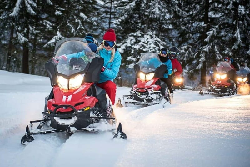 Snowmobile Ride with Zakopane and Hot Springs Combo Options - The snowmobile ride near Zakopane