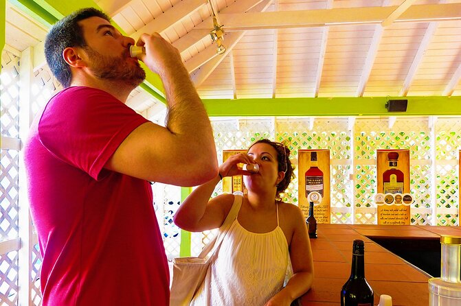 St Lucia Rum Distillery Tour & Mineral Bath Excursion - Roseau Beach and the rum-making stop