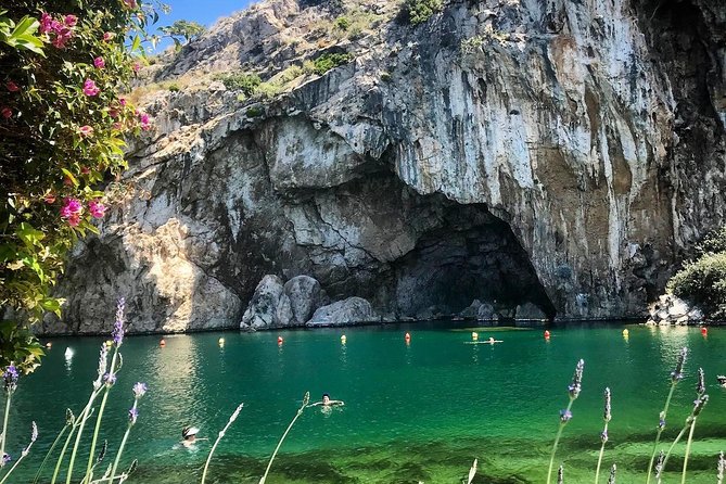 Thermal SPA - Wellness & Leisure Experience At Lake Vouliagmeni in Athens - The water, the fish, and the slippery steps