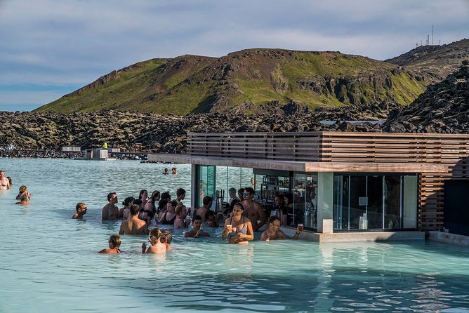 Unique bathing in an Icelandic hot springs at the Blue Lagoon - Premium entry: robes, slippers, and Lava Restaurant