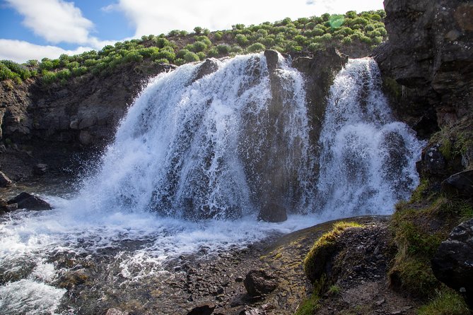 Unique West Iceland and Krauma SPA tour by minibus - Barnafoss, a second waterfall right next door