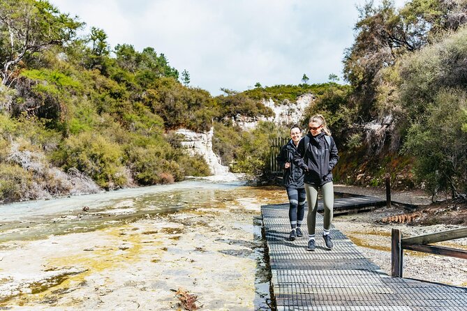 Wai-O-Tapu Thermal Wonderland, Rotorua, New Zealand - The three walking sections through the thermal park