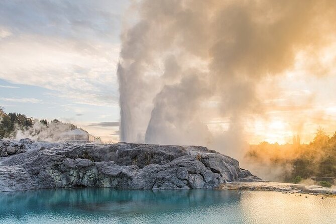 Waitomo Glow Worm Caves & Te Puia - Rotorua's Geothermal Valley - From Underground Darkness to Rotorua Steam