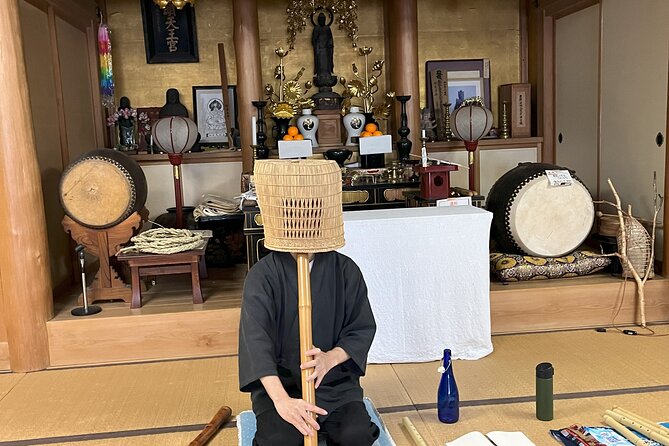 Wellness in Saitama: Takedera Blowing Zen Meditation & Hot Spring - Learning suizen with Mr. Aoyama
